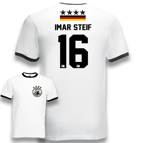 YouDesign T-Shirt S / Imar Steif Party Shirt "Deutschland Trikot Part 2" 12 Namen oder eigener Name