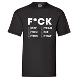 YouDesign T-Shirt S Men T-Shirt "F*UCK"