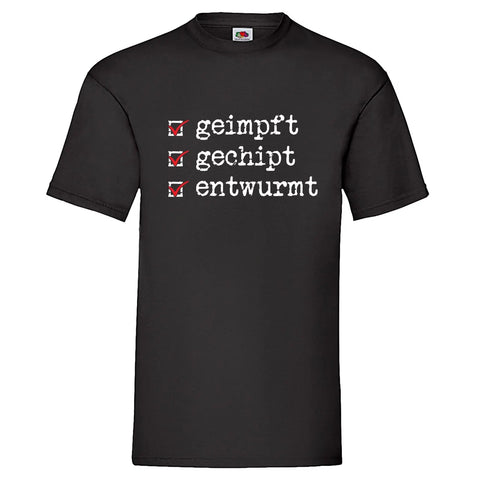 YouDesign T-Shirt S Men T-Shirt "Geimpft"