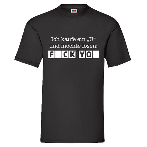 YouDesign T-Shirt S Men T-Shirt "Kaufe ein U"