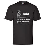 YouDesign T-Shirt S Men T-Shirt "kein gutes Zeichen"
