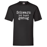 YouDesign T-Shirt S Men T-Shirt "Schwarz ist bunt genug"