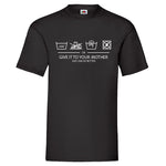 YouDesign T-Shirt S Men T-Shirt "Waschanweisung"