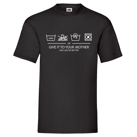 YouDesign T-Shirt S Men T-Shirt "Waschanweisung"