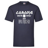 YouDesign T-Shirt S / Navy Men T-Shirt "Corona World Tour" 4 Farben
