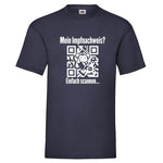 YouDesign T-Shirt S / Navy Men T-Shirt "Impfnachweis" 4 Farben