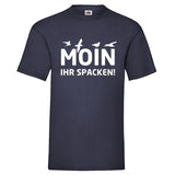 YouDesign T-Shirt S / Navy Men T-Shirt "Moin, Ihr Spacken" 5 Farben