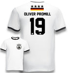 YouDesign T-Shirt S / Oliver Promill Party Shirt "Deutschland Trikot Part 2" 12 Namen oder eigener Name