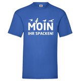 YouDesign T-Shirt S / Royal Men T-Shirt "Moin, Ihr Spacken" 5 Farben