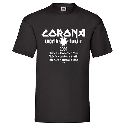 YouDesign T-Shirt S / Schwarz Men T-Shirt "Corona World Tour" 4 Farben