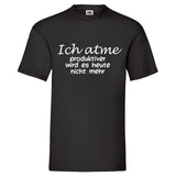 YouDesign T-Shirt S / Schwarz Men T-Shirt "Ich Atme" 4 Farben