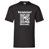 YouDesign T-Shirt S / Schwarz Men T-Shirt "Impfnachweis" 4 Farben