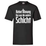 YouDesign T-Shirt S / Schwarz Men T-Shirt "Keine Ahnung" 5 Farben