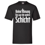 YouDesign T-Shirt S / Schwarz Men T-Shirt "Keine Ahnung" 5 Farben