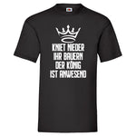 YouDesign T-Shirt S / Schwarz Men T-Shirt "Kniet Nieder" 4 Farben