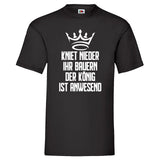 YouDesign T-Shirt S / Schwarz Men T-Shirt "Kniet Nieder" 4 Farben