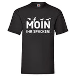 YouDesign T-Shirt S / Schwarz Men T-Shirt "Moin, Ihr Spacken" 5 Farben