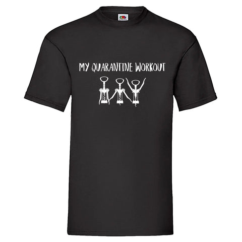 YouDesign T-Shirt S / Schwarz Men T-Shirt "My Quarantine Workout" 2 Farben
