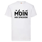 YouDesign T-Shirt S / Weiß Men T-Shirt "Moin, Ihr Spacken" 5 Farben