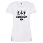 YouDesign T-Shirt S / Weiß Woman T-Shirt "Workout Mode" 2 Farben