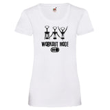 YouDesign T-Shirt S / Weiß Woman T-Shirt "Workout Mode" 2 Farben