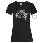 YouDesign T-Shirt Woman T-Shirt "Jesus Is King" 2 Farben