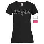 YouDesign T-Shirt Woman T-Shirt "Nicer Chocolate" 3 Farben