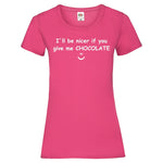 YouDesign T-Shirt XS / Fuchsia Woman T-Shirt "Nicer Chocolate" 3 Farben