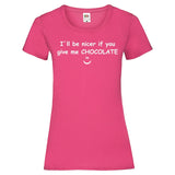 YouDesign T-Shirt XS / Fuchsia Woman T-Shirt "Nicer Chocolate" 3 Farben
