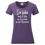 YouDesign T-Shirt XS / Heather Purple Woman T-Shirt "Ich liebe mich" 4 Farben