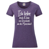 YouDesign T-Shirt XS / Heather Purple Woman T-Shirt "Ich liebe mich" 4 Farben