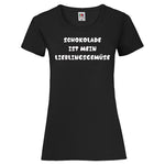 YouDesign T-Shirt XS / Schwarz Woman T-Shirt "Schokolade" 2 Farben