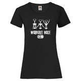 YouDesign T-Shirt XS / Schwarz Woman T-Shirt "Workout Mode" 2 Farben