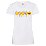 YouDesign T-Shirt XS / Weiß Woman T-Shirt "Smile" 3 Farben